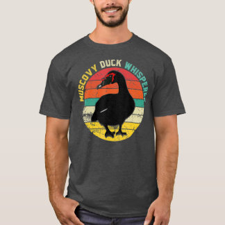 Retro Muscovy Duck Whisperer Funny Farmer Duck T-Shirt