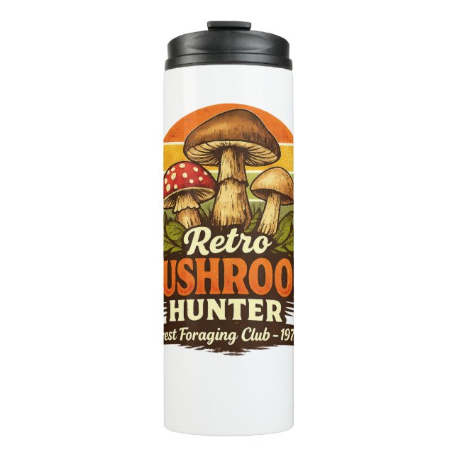 Retro Mushroom Hunter Funny Mushroom Lover Mug (Front)