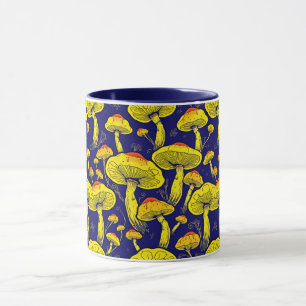 Retro Mushroom Mug - Bold & Vibrant Charm