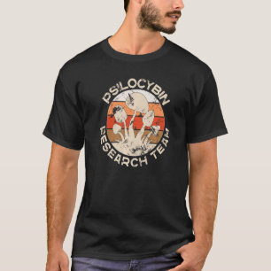 Retro Mushroom Vintage Psilocybin Research Team T-Shirt