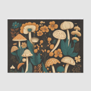 Retro Mushrooms & Flora Collection Tissue Paper