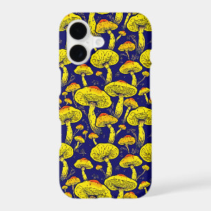 Retro Mushrooms iPhone Case