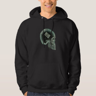 Retro Music  Audio Cassette Tape Mixtape Scull X R Hoodie