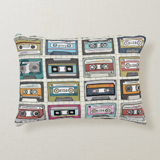 Retro Music Cassette: Nostalgic Icon Decorative Cushion