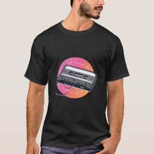 Retro Music Cassette Tape 80s 90s Vintage Graphic  T-Shirt