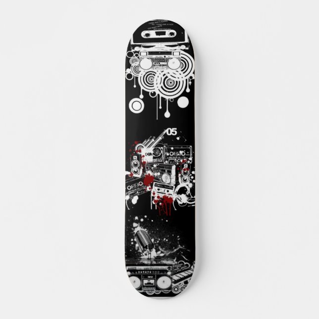 Retro Music Deck Skateboard (Front)