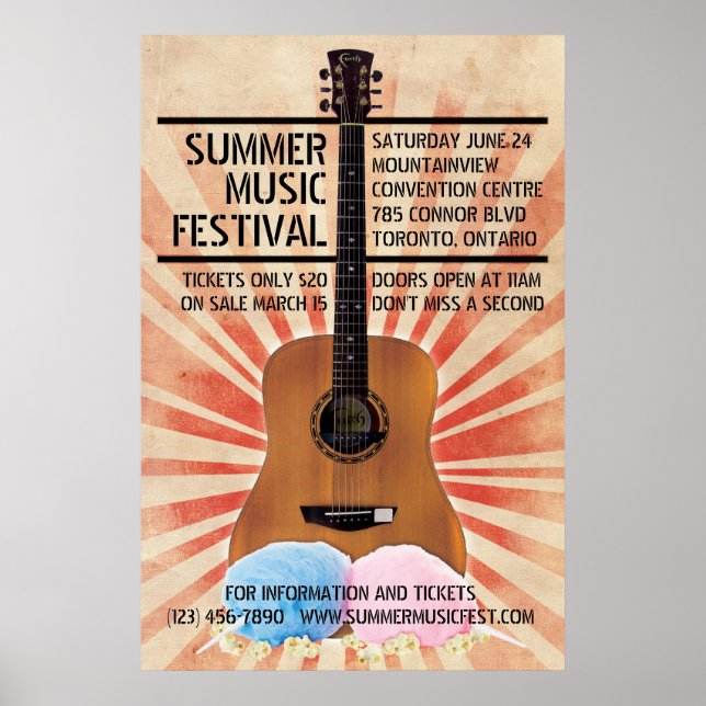 Retro Music Festival Poster (Front)
