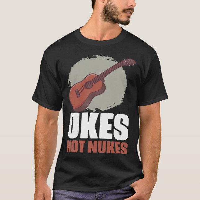 Retro Music Instruments Ukulele Guitars for Instru T-Shirt (Front)
