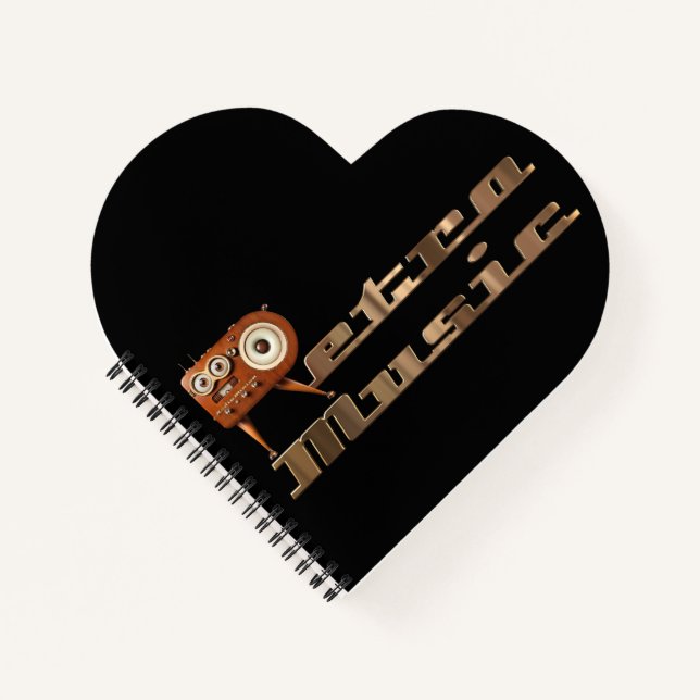 Retro music Minion Notebook (Front)