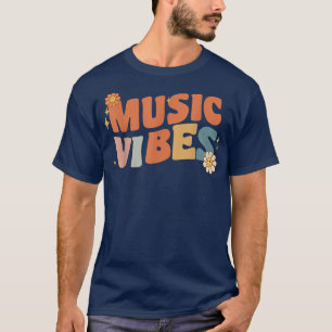Retro Music Vibes Teacher Women Kids  T-Shirt