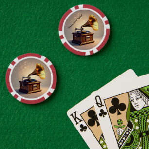 "Retro Musical Charm" Poker Chips