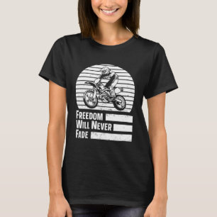 Retro Mx Motocross Freedom Bike  Dirt Biking 4th O T-Shirt