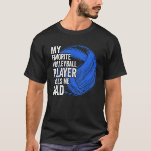 Retro My Favourite Volleyball Player Calls Me Dad T-Shirt