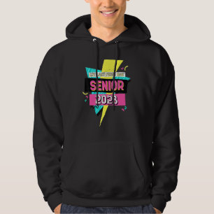 Retro My Last First Day Senior 2023 Back To School Hoodie