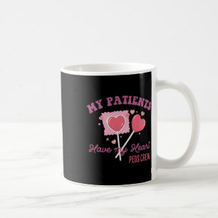 Retro My Patients Have My Heart Pediatric Crew Val Coffee Mug