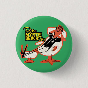 Retro Myrtle Beach Guy 3 Cm Round Badge