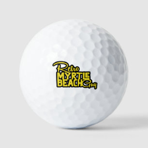 retro myrtle beach guy golf balls