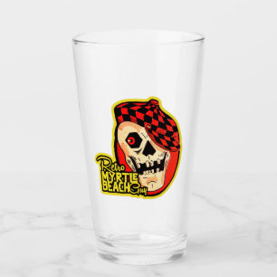 Retro Myrtle Beach Guy Halloween Glass