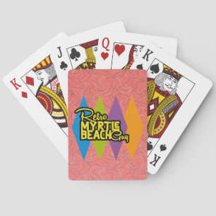 Retro Myrtle Beach Guy Playing Cards