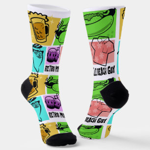 Retro Myrtle Beach Guy Socks