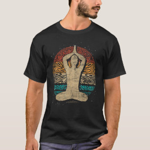 Retro Namaste Yogi Spiritual Meditation Zen Buddhi T-Shirt