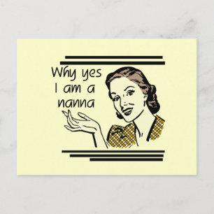 Retro Nanna T-shirts and Gifts Postcard