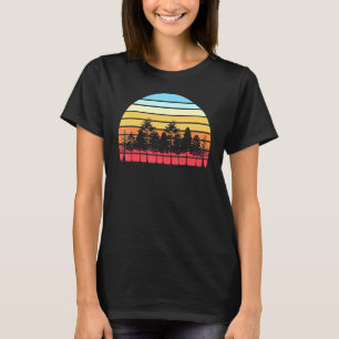 Retro Nature Wildlife Trees Outdoors Wild Forest T-Shirt
