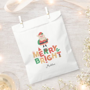 Retro naughty Santa Claus Favour Bag