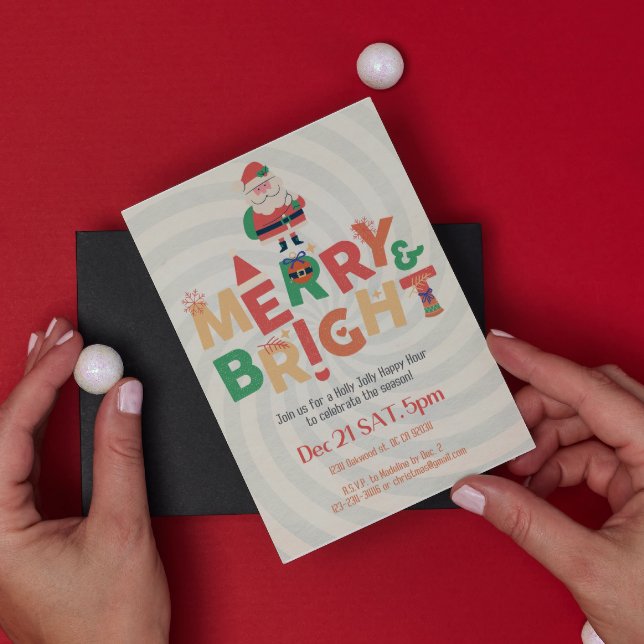 Retro naughty Santa Claus Invitation (Creator Uploaded)