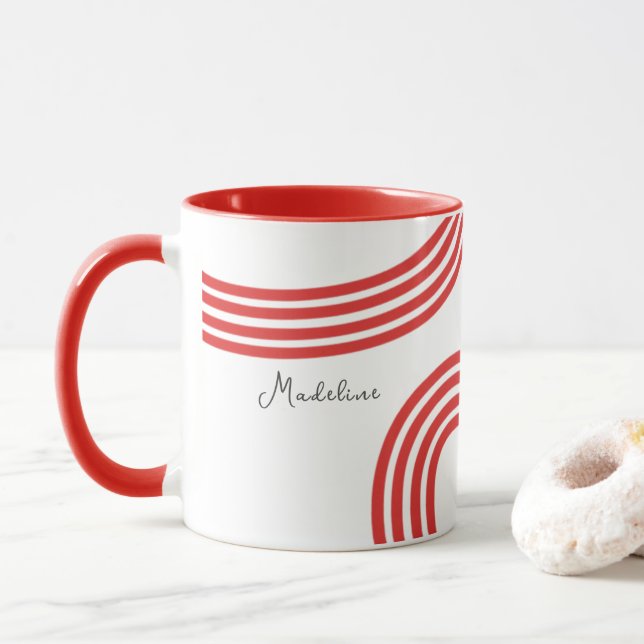 Retro naughty Santa Clause  Mug (With Donut)