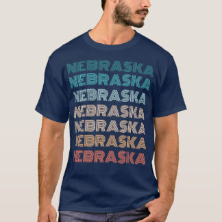 Retro Nebraska Vintage American States Gifts  T-Shirt
