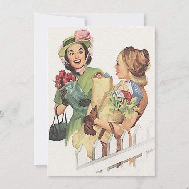 Retro Neighbourhood Watch Social Meeting Invitatio Invitation (Front)