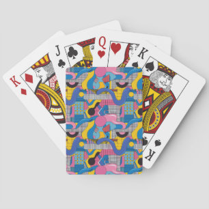 Retro Neo-Pop Abstract Geometric Playing Cards