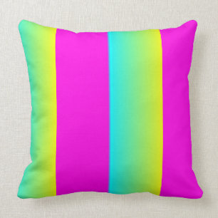 Retro Neon Blend Square Pillow