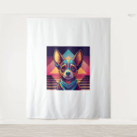 Retro Neon Chihuahua – Vibrant Synthwave Dog Art