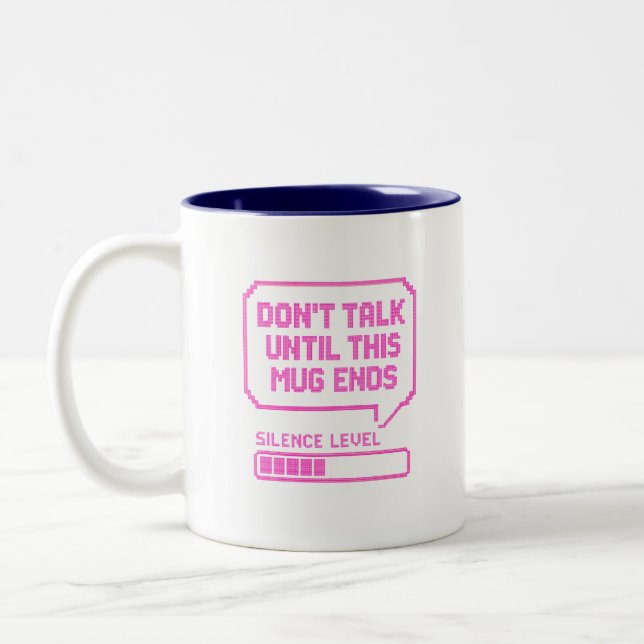 Retro Neon Coffee Mug with Attitude (Left)