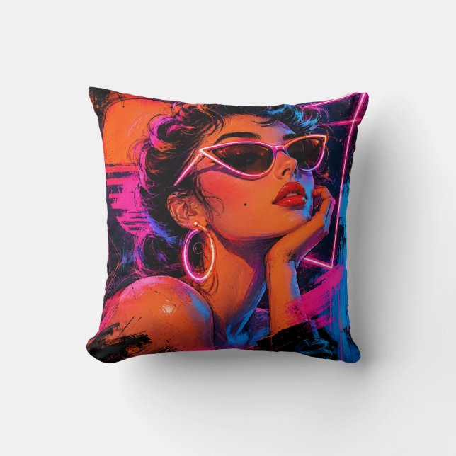 Retro Neon Cushion (Front)
