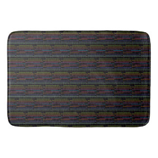 Retro Neon Lines Retro Style Bath Mat