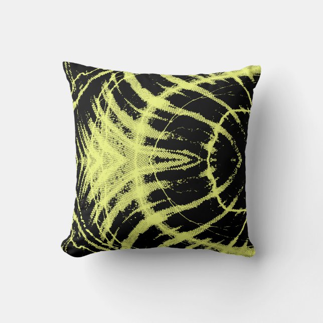 Retro neon pattern Pillow (Front)
