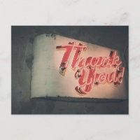 Retro Neon Sign Thank You