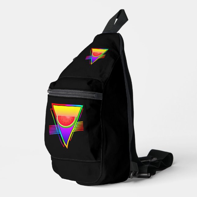 Retro Neon Watermelon Sling Bag (Right Corner)