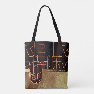 Retro neon with personalized name/text Tote Bag