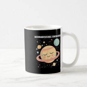 Retro Neurodiverse Universe Space Autism Awareness Coffee Mug