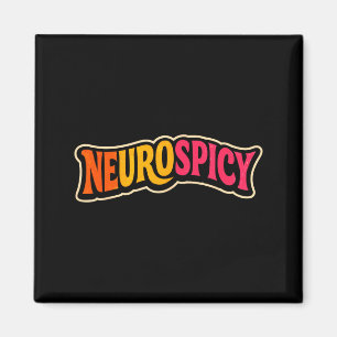 Retro Neurospicy Autism Awareness Neurodivergent Magnet