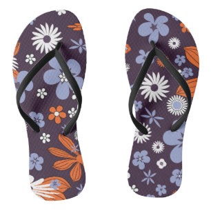 Retro New Design Floral Indie Flower Drawing Aesth Thongs