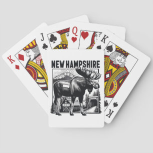 Retro New Hampshire Playing Cards