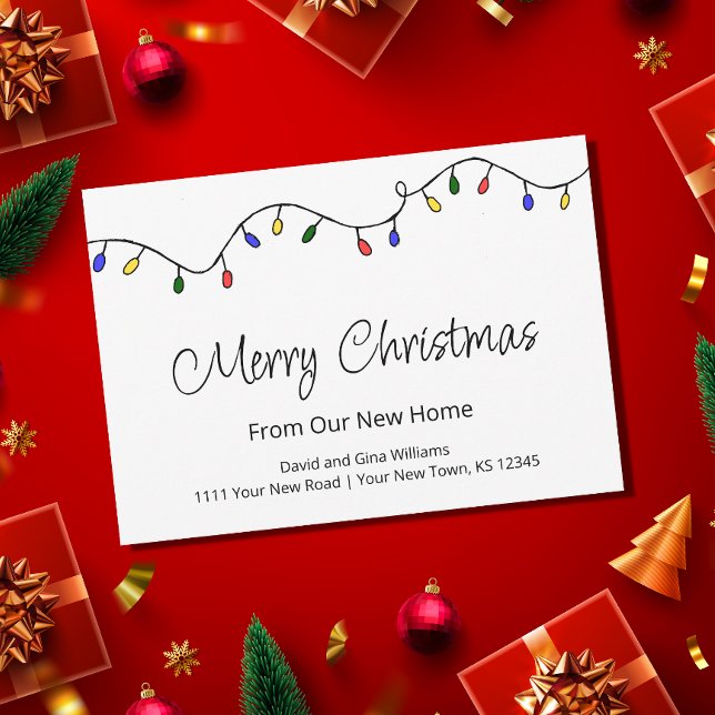 Retro New Home Christmas Lights Moving    Announcement (Creator Uploaded)