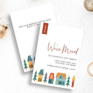 Retro New Home Holiday Card