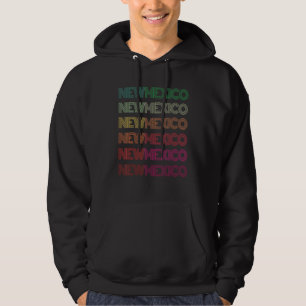 Retro New Mexico Home Roots Albuquerque Family Vac Hoodie