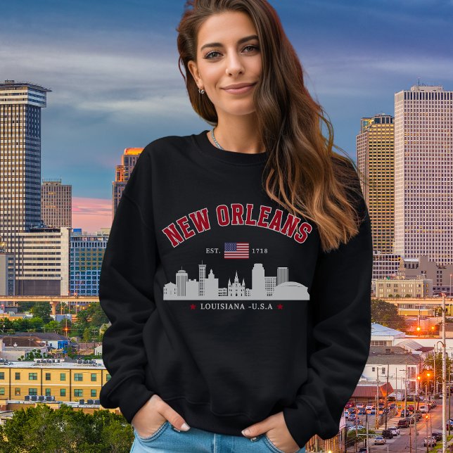 Retro New Orleans City Skyline Sweatshirt (Creator Uploaded)